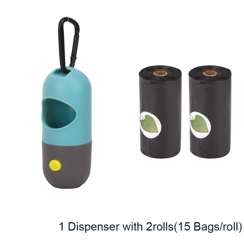 LED Pet Waste Bag Dispenser Organizer