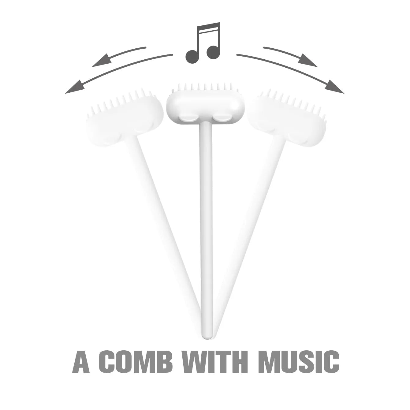 Funny Cat Comb Toy Sticker