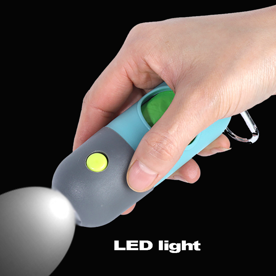 LED Pet Waste Bag Dispenser Organizer